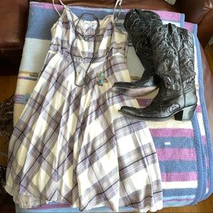 Plaid dress size small